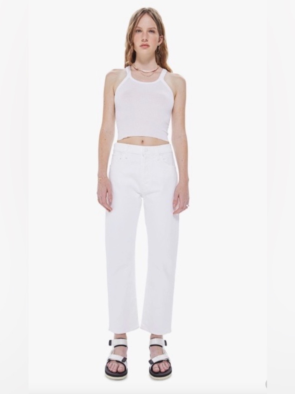 MOTHER SUPERIOR Denim The Ditcher Crop, size 25 - Picture 4 of 15